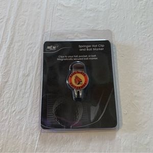 NCAA Ball State Cardinals MCM Springer Hat Clip And Ball Marker New